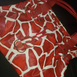 Giraffe Print Handbag